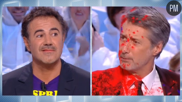 Bataille de peinture au "grand Journal"