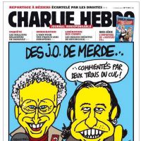 "Des J.O. de merde commentés par deux trous du cul" à la Une de "Charlie Hebdo"