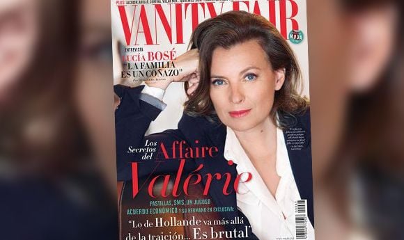 La Une du Vanity Fair espagnol avec Valérie Trierweiler.