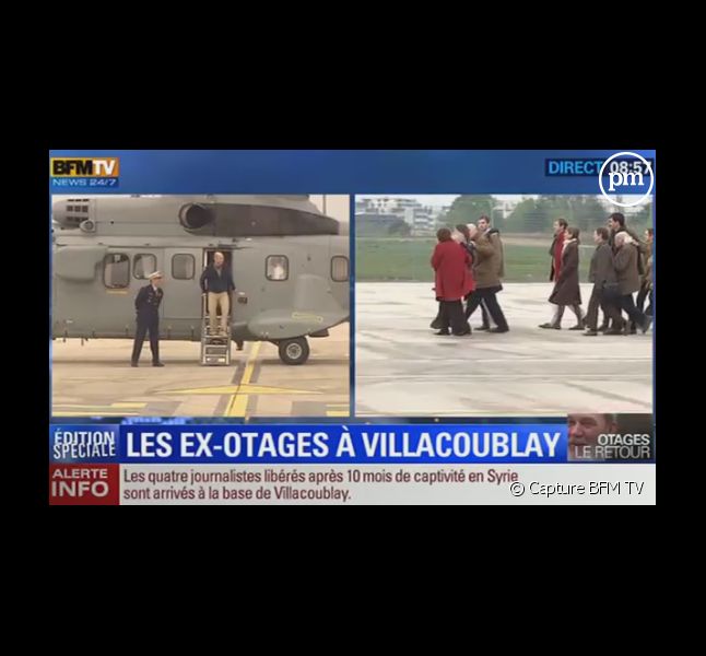 Les otages sont arrivés sur la base de Villacoublay,