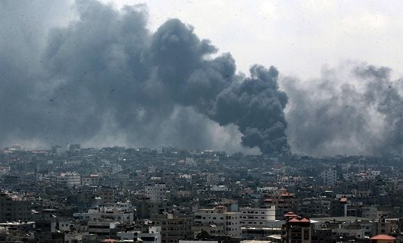 Image d'un bombardement sur Gaza