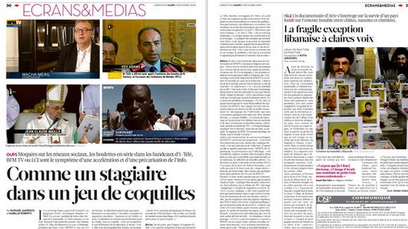 "Libération" se moque du stagiaire d'i-TELE (mais n'aurait pas dû)