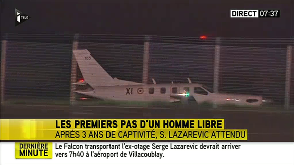 Bruce Toussaint annonce en avance l'arrivée de l'avion de Serge Lazarevic