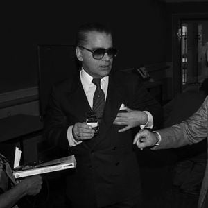 Jacques Chancel et Karl Lagerfeld