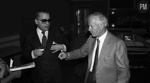 Jacques Chancel et Karl Lagerfeld