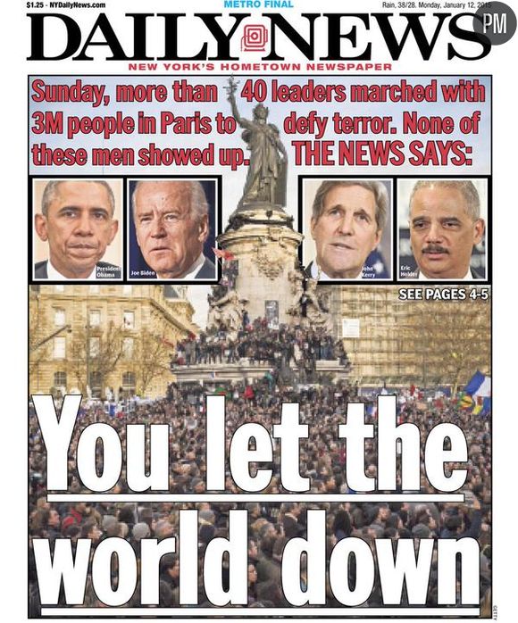 Une du "Daily News"