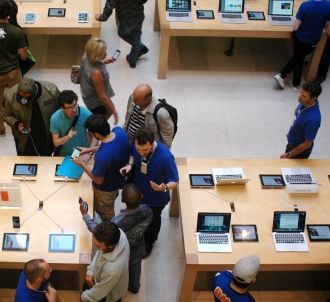 Apple a vendu 74,5 millions d'iPhone en 2014.