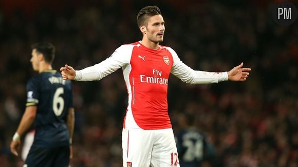 Olivier Giroud à l'Emirates Stadium de Londres.