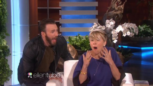 Chris Evans effraie Scarlett Johansson chez Ellen DeGeneres