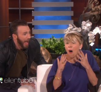 Chris Evans effraie Scarlett Johansson chez Ellen DeGeneres