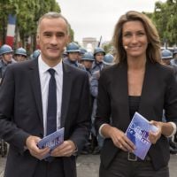 Défilé du 14 juillet : Gilles Bouleau et Anne-Claire Coudray pour TF1, Marie Drucker pour France 2