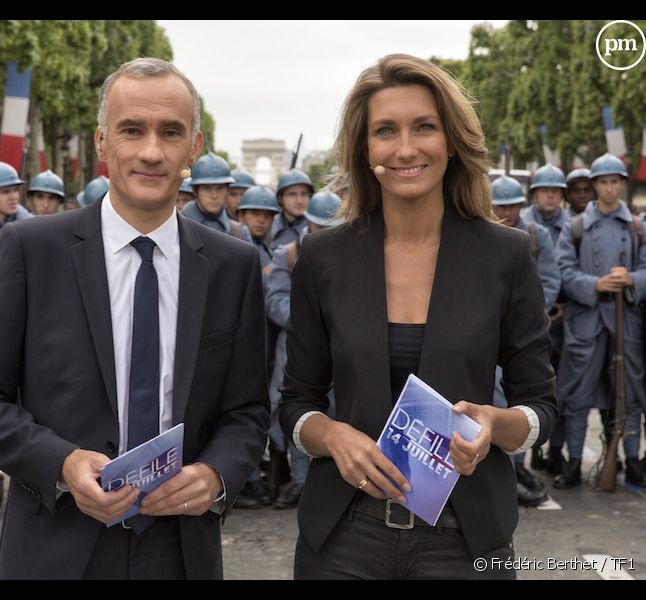 Gilles Bouleau et Anne-claire Coudray, le 14 juillet 2014.