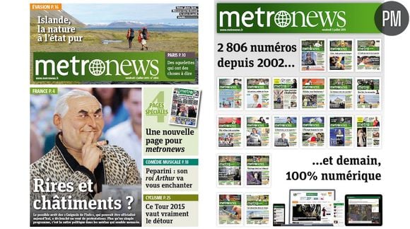 Dernière Une de Metronews et sélection des plus marquantes