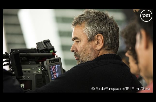 Luc Besson sur le tournage de "Lucy"