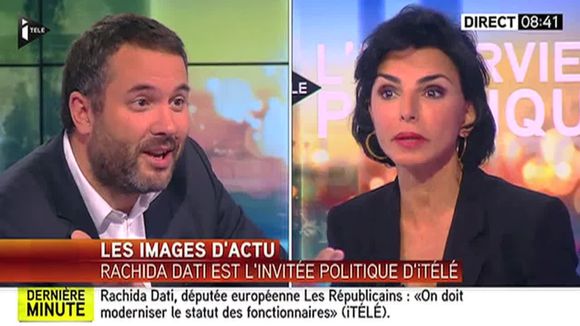 Rachida Dati charge Bruce Toussaint en direct