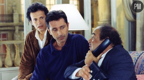 Jacques Villeret, Thierry Lhermitte et Francis Huster dans "Le Dîner de cons"