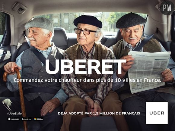 Uberet : Première campagne de publicité d'Uber