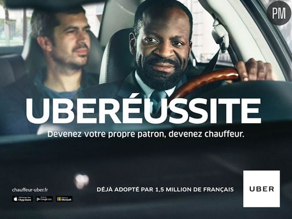 Uberéussite : Première campagne de publicité d'Uber