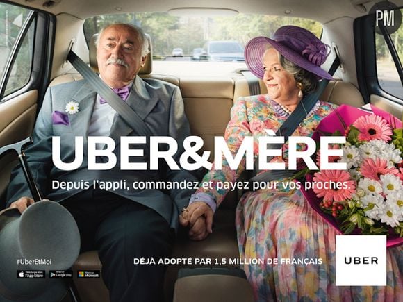 Uber&mère : Première campagne de publicité d'Uber