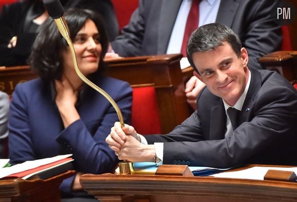 Myriam El Khomri et Manuel Valls.