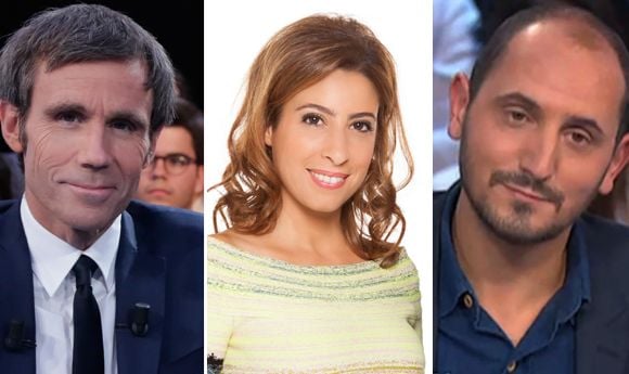 David Pujadas, Léa Salamé et Karim Rissouli.