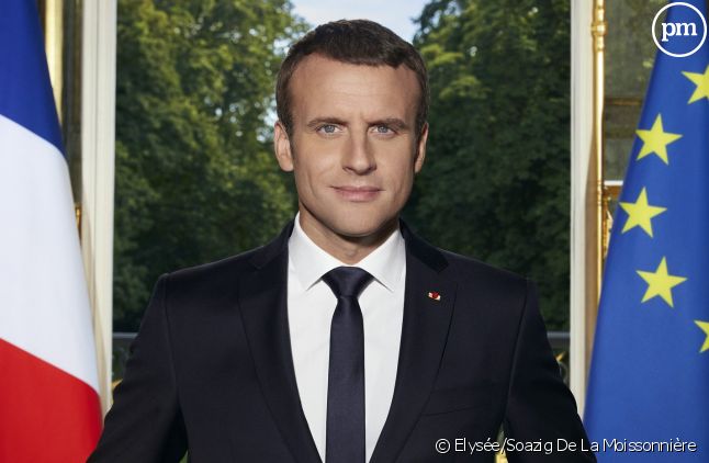 La photo officielle d'Emmanuel Macron.