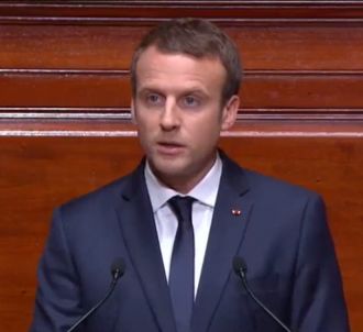 Emmanuel Macron au Congrès de Versailles.
