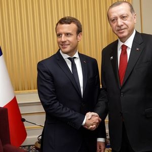 Emmanuel Macron et Recep Tayyip Erdogan.