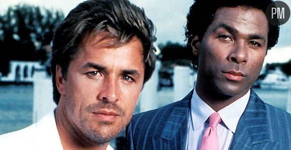 Don Johnson et Philip Michael Thomas dans "Deux flics à Miami"