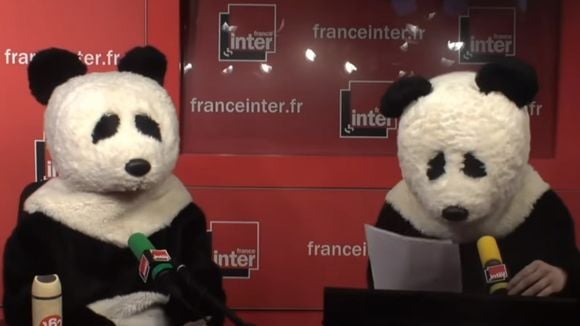 Nicolas Hulot interpellé par deux pandas sur France Inter