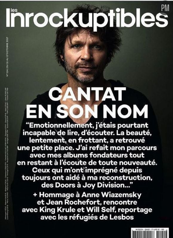 La Une des "Inrocks" consacrée à Bertrand Cantat.