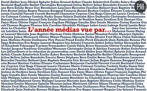 L'année médias vue par...