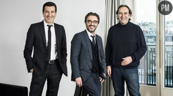 Matthieu Pigasse, Pierre-Antoine Capton et Xavier Niel.