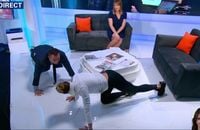 Concours de pompes matinal sur le plateau de BFMTV