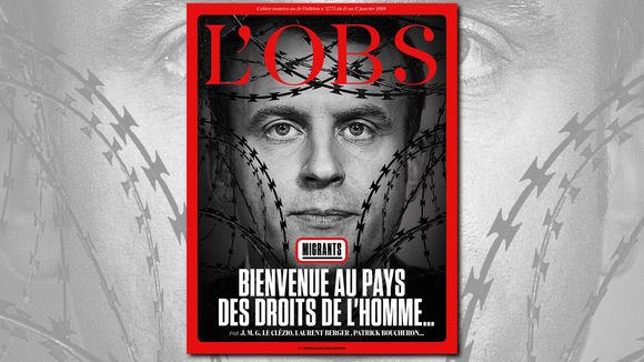 Macron sous les barbelés : Le fondateur de "L'Obs" descend la couverture de son magazine