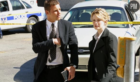 Justin Chambers et Kathryn Morris dans "Cold Case"