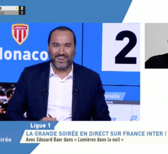 Edouard Baer s'incruste sur la chaîne L'Equipe.