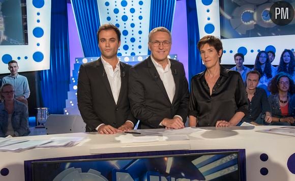 Charles Consigny, Laurent Ruquier et Christine Angot.