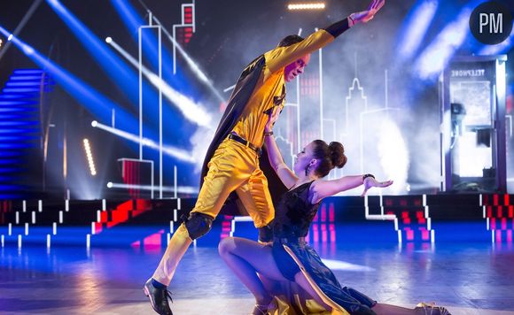 Jeanfi Janssens et Marie Denigot, lors du 5ème prime time de "Danse avec les stars".