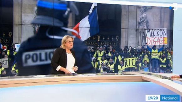 Gilets jaunes : L'auteur de la pancarte modifiée sur France 3 saisit le CSA