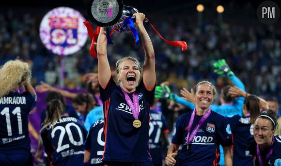 Ada Hegerberg après la victoire lyonnaise en 2018