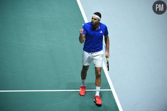 Jo-Wilfried Tsonga a remporté son match face au Japon lors du premier tour de la Coupe Davis.