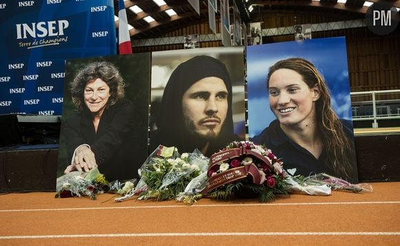 Florence Arthaud, Alexis Vastine et Camille Muffat, décédés en 2015 sur le tournage de "Dropped"