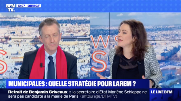 Marie-Laure Harel recadre Christophe Barbier sur BFMTV.