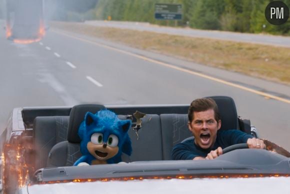 James Marsden et Sonic dans "Sonic, le film"