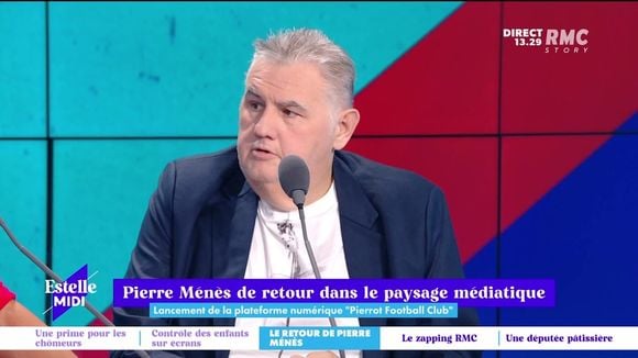 Pierre Ménès dans "Estelle Midi" sur RMC Story