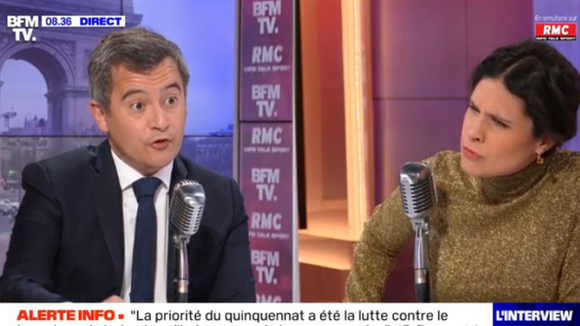 "Comment vous me parlez ?!" : Enorme tension entre Apolline de Malherbe et Gérald Darmanin sur BFMTV