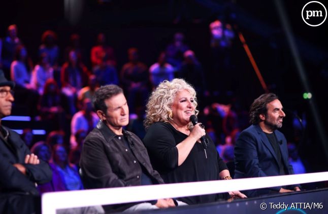 Le jury des quatre fantastiques sur le plateau des 20 ans de la "Nouvelle star" sur M6.