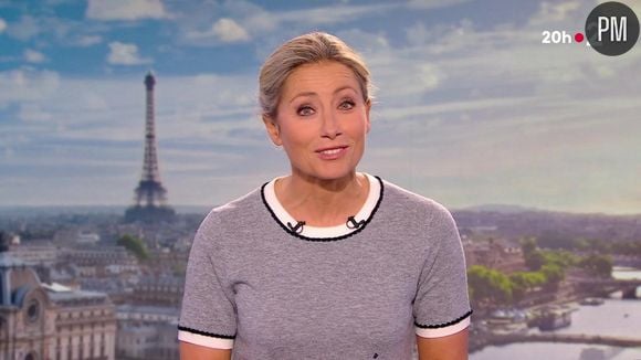 Anne-Sophie Lapix au "20 Heures" de France 2