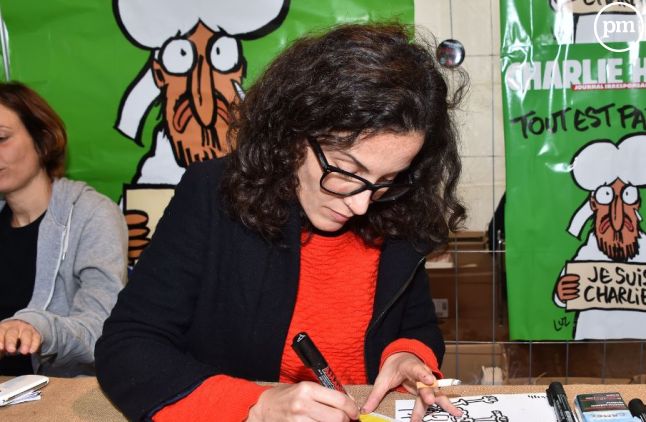 Corinne Rey dessinatrice pour "Libération".